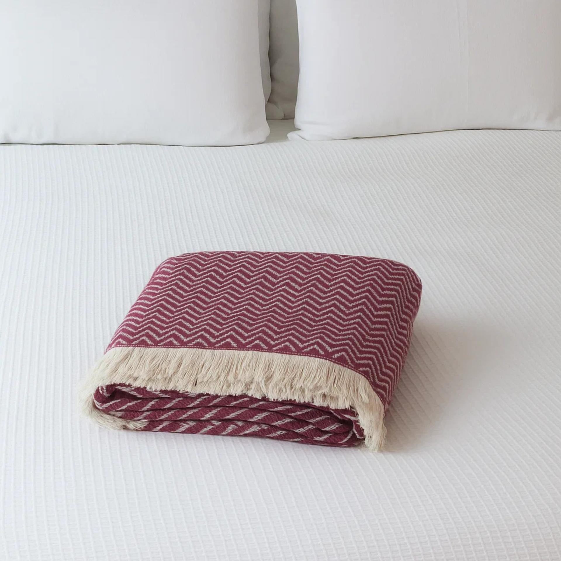 Prekrivač SUMMER BLANKET 160x200 - Burgundi